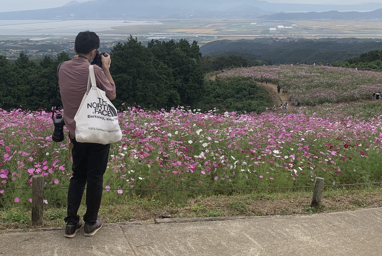 白木峰写真撮ってる人