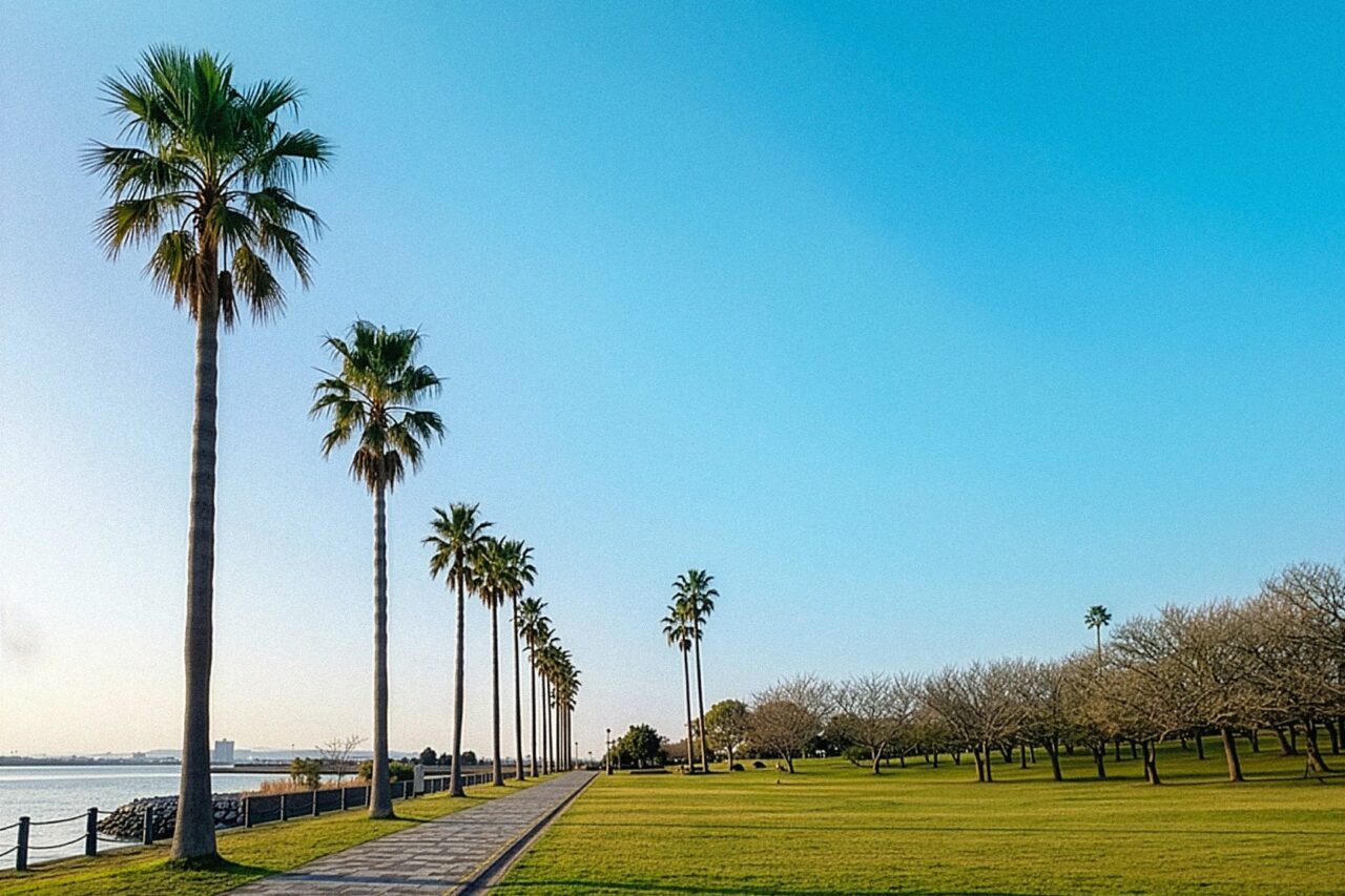 大村湾沿いの森園公園